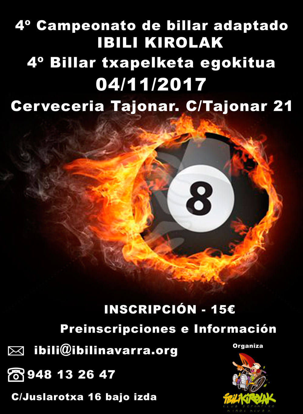 IV Campeonato de Billar Adaptado Ibili Kirolak